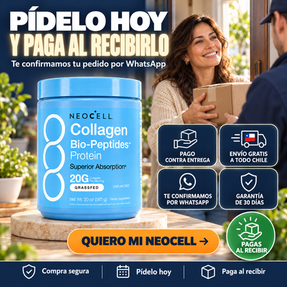 Pide Colágeno NeoCell hoy y paga al recibirlo